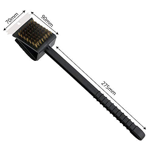 BBQ Grill with Steel Bristles Steel Scraper and Scrub Pad Sponge