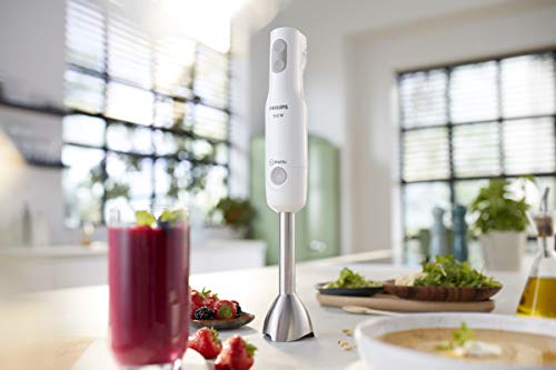 Philips Handblender Daily Collection - 700W, Includes Beaker + XL Chopper + Whisk, White - HR2545/01