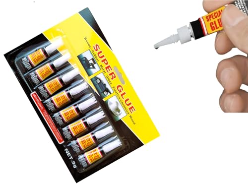 PRIMEBLY Super Glue, Instant Bonding | Pack of 2-16pc (3g Each) | Clear Color, Strong Adhesion | All-Purpose Fast-Drying Liquid Glue with Precision Applicator