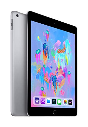 Apple iPad 9.7" (2018 - 6th Gen), Wi-Fi, 32GB, Space Gray [With Facetime] (Renewed)