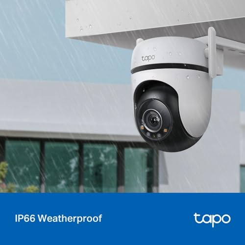 TP-Link Tapo Outdoor Pan/Tilt Security Wi-Fi Camera with Smart Motion Tracking, IP66 Weatherproof, Multiple Installation Options and Voice Activated Wired/Wireless Networking - TAPO C520WS