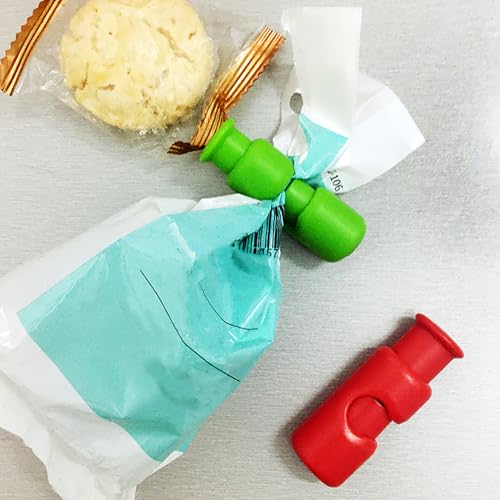 6pcs Food Bags Squeeze Clips, Push-To-Slip Non-Slip Food Bag Clips, Reusableeasy to Squeeze and Lock Bag Clips for Food Storage Suitable for Dried Fruit Food Sandwich Bread Storage(3 colours)