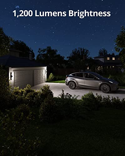 eufy Security Anker Wall Light Cam with 2K Wired Smart Security Camera with 1200 Lumens Light T84A1