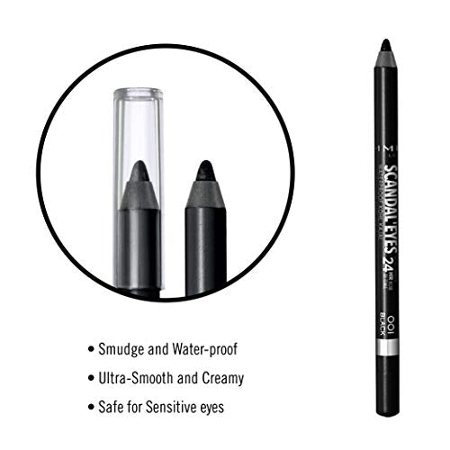 Rimmel London, Scandaleyes Waterproof Kohl Kajal Liner - A soft brown shade with shimmer - 003 Brown, 1.3 g (0.04 oz)