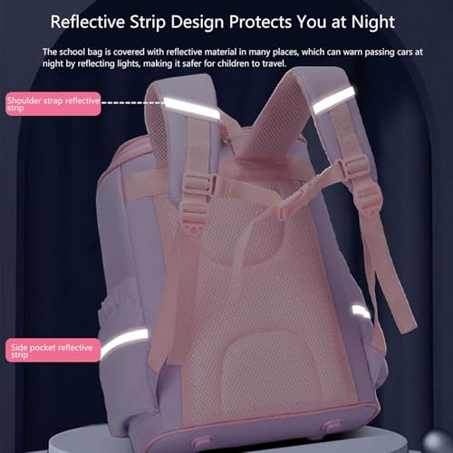KASTWAVE Unicorn Backpack for Girls, Kids backpacks, 15" Kids Backpacks for Girl Purple Kids Elementary Bookbag Girls Backpack for School, Backpack for Girls 5-12 (Unicorn) 聽