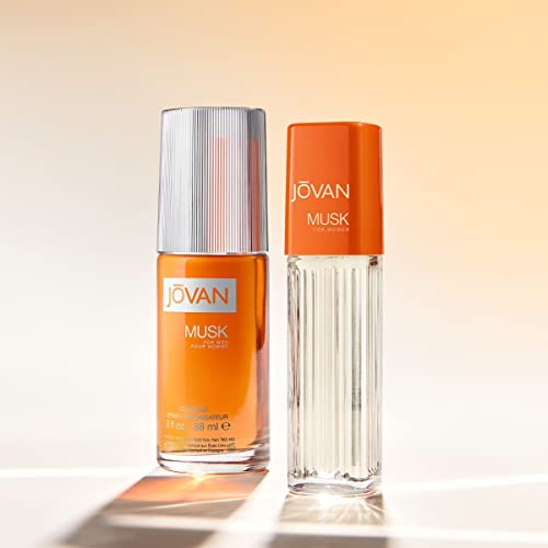 Jovan Musk Eau de Cologne Spray, Sexy Cologne for Men, Vegan Formula, 88ml