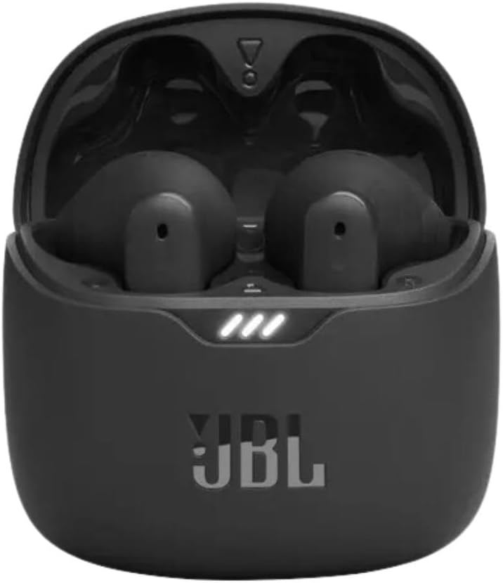JBL Tune Flex True Wireless Noise Cancelling Earbuds, Pure Bass, ANC + Smart Ambient, 4 Microphones, 32H of Battery, Water Resistant & Sweatproof, Comfortable Fit - Blue, JBLTFLEXBLU