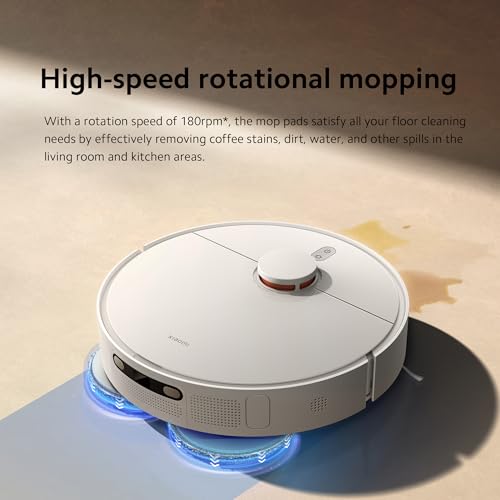 Xiaomi Robot Vacuum X20+ with 6000Pa Suction, All-in-One Station—Auto Mop washing and drying、Auto Self-Emptying, Carpet Detection, LDS Navigation, 140min Runtime, App Control，Alexa/Google Assistant