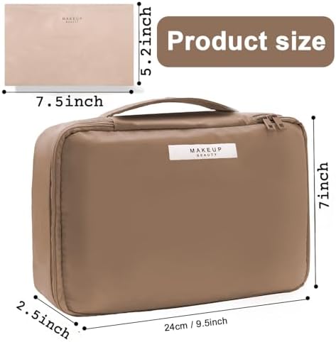 Queboom Travel Makeup Bag Cosmetic Bag Makeup Bag Toiletry bag for women and girls