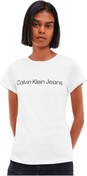 Women Instit Logo Slim Tshirts Instit Logo Slim Tshirts - Bright White