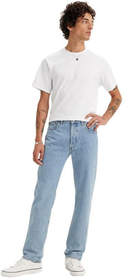 Mens 501 Levi'sORIGINAL Jeans - Light Indigo - Flat Finish