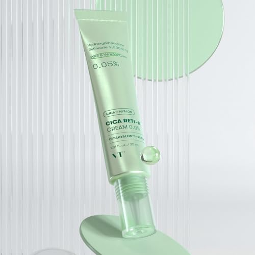 VT COSMETICS Cica Reti-A Retinol Essence 0.1 | Skin Balancing Essence For Sensitive Skin 1.01 fl oz (50ml)