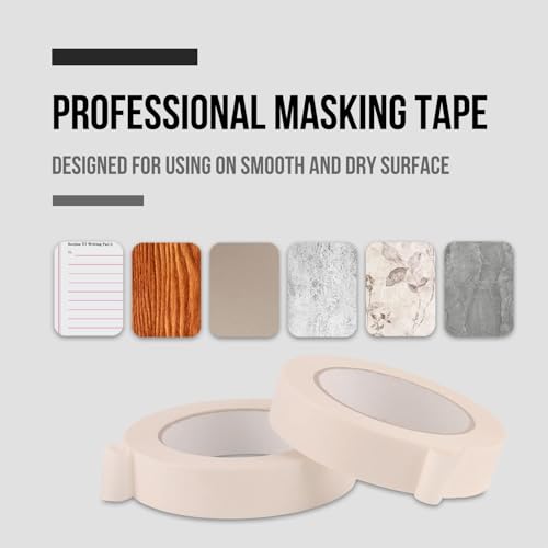 MOMENT 1 Roll Masking Tape 1 inches x 20 Yards | Strong Adhesive Tape for Painting, Decorating, DIY Home, Office, School Stationery, Arts, DIY Crafts