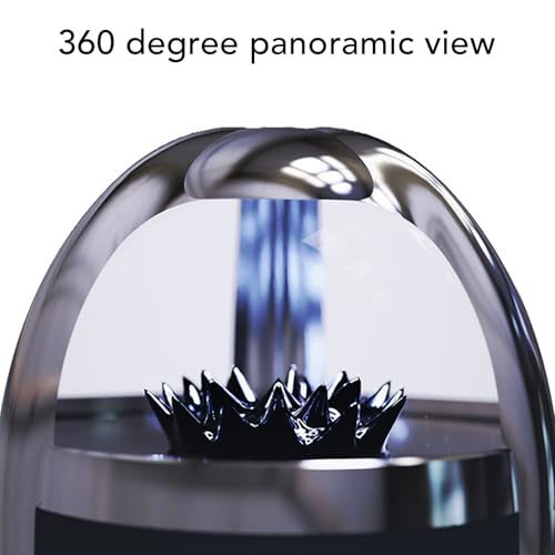 Jiawu Dancing Ferrofluid Speaker, Cool Bluetooth Speaker, Music Comes to Life with Dancing Ferrofluid, Transparent Magnetic Fluid Speaker Ferrofluid Display Lamp, Desktop Decor