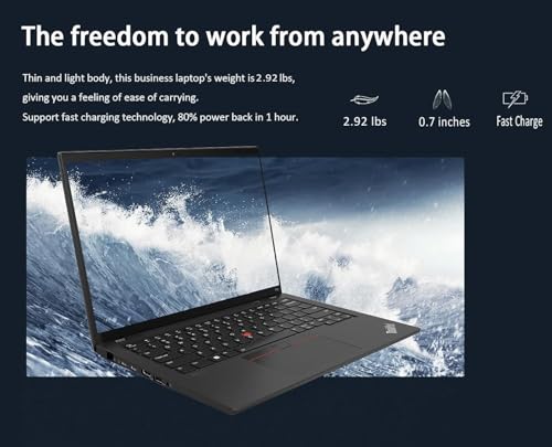 Lenovo ThinkPad T14 Gen 2 14" FHD (Intel 4-Core i5-1135G7, 16GB RAM, 512GB SSD, UHD Graphics) IPS Business Laptop, Backlit, Fingerprint, 2 x Thunderbolt 4, Webcam, Win 11 Pro, Black (Renewed)