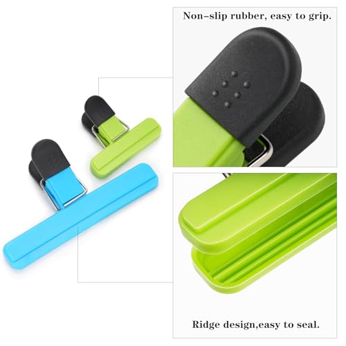 10 Pcs food clips bag clips for food storage sealing clips Sturdy Airtight Reusable for Snacks Food Sandwich Ideal for Home Kitchen