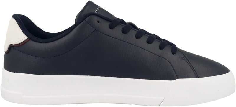 Tommy Hilfiger Men’s Detail Essential Leather Court Trainers