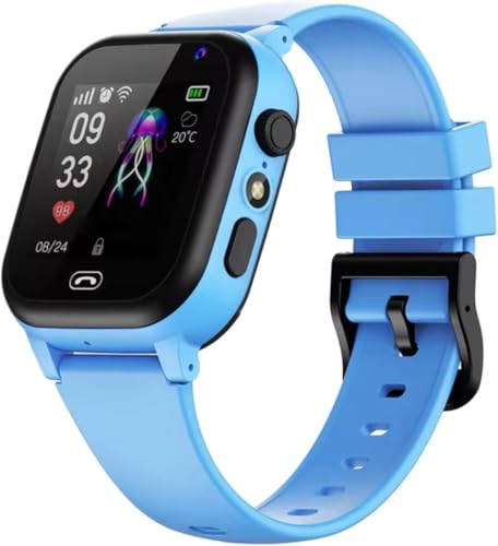 Kids Smart Watch, Gifts For 3-14 Year Old Girls and boy, SIM Card Slots Included, Answer/Make, HD TouchScreen Camera Smart Watch For Kids With Toddles Birthday Gift. (Blue)