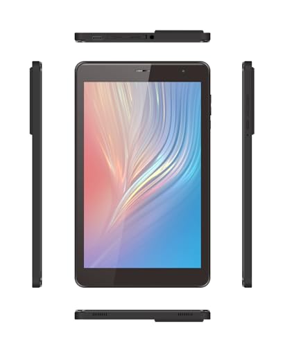 C idea 8" Smart Tablet CM828, Android 13 Kids Computer Tab with Wiresless Keyboard and Protective Cover, Single SIM 5G LTE Wifi, Zoom & Tiktok Supported (Black)