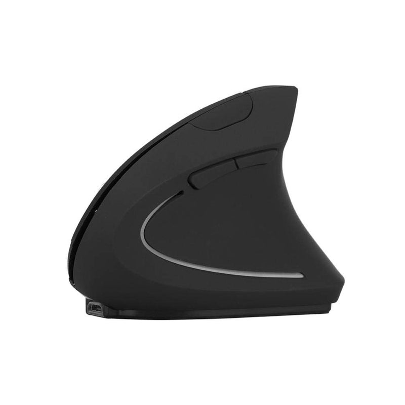 bizofft Vertical Mouse, 2.4GHz Wireless Laptop Accessory Black Wireless Mouse, Ergonomic Design Wireless Mouse for Office Home Computer Game 3 Adjustable DPI (800/1200/1600)