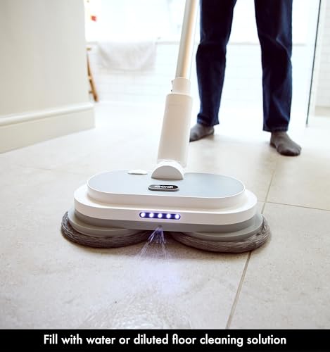 AirCraft Home PowerGlide City+ | Hard Floor Cleaner And Polisher | Good Housekeeping Institute Approved | Compact, Cordless and Rechargeable | With 8 Machine-Washable Microfibre Pads