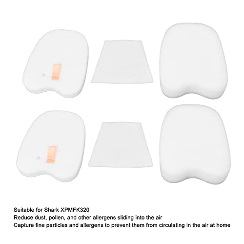 Vacuum Filters Replacement Set Efficient Cleaning Captures Fine Dust Long-lasting for Shark XPMFK320