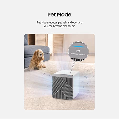 SAMSUNG BESPOKE Cube Air Purifier, Odor Eliminator, Home System w/HEPA Filtration, 360 Degree Purification, Pet Mode, Smart Control, Traps Dust, AX350A9350N, Forest Green
