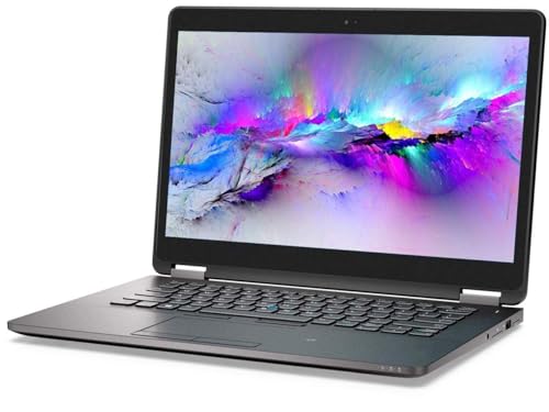 Dell Latitude E7470 14in Laptop, Core i5-6300U 2.4GHz, 8GB Ram, 256GB SSD, Windows 10 Pro 64bit (Renewed)