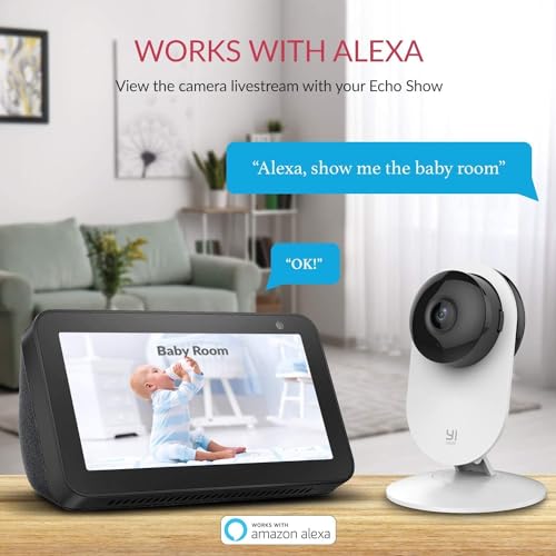 YI 1080p WiFi Smart Wireless Security Home Camera (UK Plug) - 4 Pieces