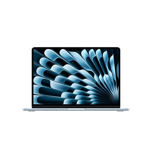 Apple 2025 MacBook Air (13-inch, Apple M4 chip with 10-core CPU and 8-core GPU, 16GB Unified Memory, 256GB) - Sky Blue;English