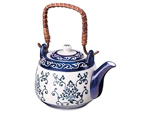 Madame Coco Vintage Teapot Porcelain 750 ml Ideal for Green Tea, Herbal Tea and Tea, Caydanlik, Traditional Japanese Teapot Teapot, Large Teapot, Ã‡aydanlÄ±k, Vintage Tea Maker Large Ravi Caydanlik