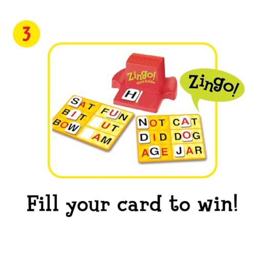 Think Fun (Zingo Word Builder) - Zingo Word Builder Early Reading Game - Award Winning Game for Pre-Readers and Early Readers