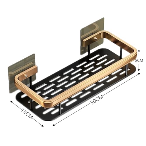 Beauenty 2-Pack Rust-Proof Stainless Steel Shower Caddy Shelf Organizer, Modern Wall-Mounted Double Shelf, Bathroom Accessories Organization Rack