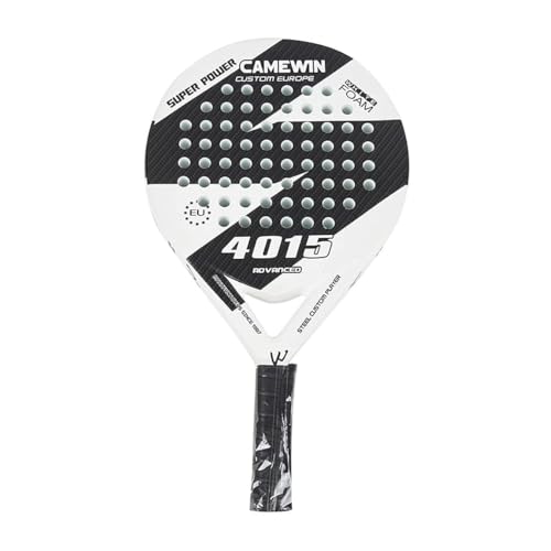 Padel Racket Kaiwei Beach Tennis Racket, 46-47cm Length, 3.8cm Thickness, 27x26cm Hitting Area, 50% Carbon Fiber, 50% Glass Fiber, 360g Weight