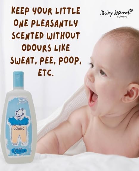 Baby Bench Colonia ICE MINT COLOGNE | Perfume for Babies, Gentle & Safe, Mild Fragrance | Long-lasting Moisture & Delicate Fragrance | Safe for Mother's Hands & Baby's Skin 200 ml - (Pack of 3).
