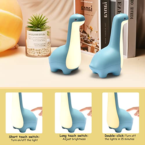 ligitive Dinosaur Night Light for Kids, Cut Light for Baby Room and Toddler, Portable Night Light for Kids Room, Rechargeable Animal Lights Decoration for Girls and Boys, Kawaii Lamp