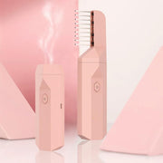 YU WELL Upgraded 2 in 1 Electric Comb Bakhoor Incense Burner Arabic Aroma Diffuser Mini USB Rechargeable for Personal Hair care Home Office & Car (PINK)
