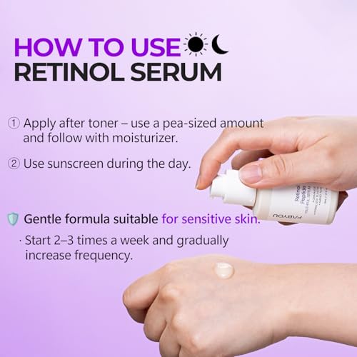 Retinol Peptide Youthful Serum 30ml – Korean Skincare for Firming & Lifting with Retinol, Peptides, Ceramide & Panthenol to Support Anti-Aging and Wrinkle Reduction