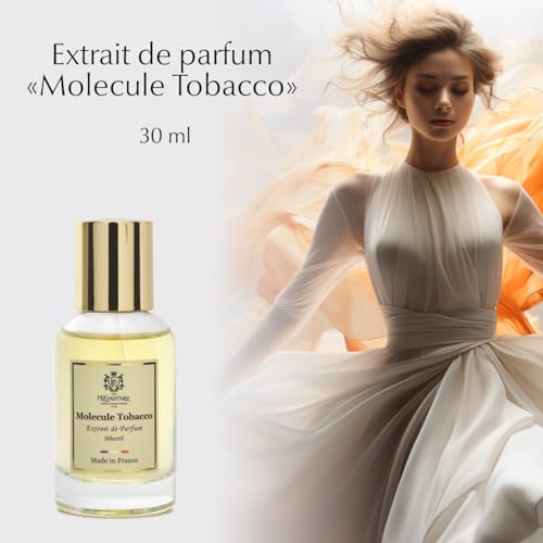 Preparfumer From France Molecule Tobacco Perfumes for Women 30ml - Citrus Woody Amber Scent - Luxury Fragrance with Mandarin & Bergamot - Long Lasting Perfume With Saffron Notes - Gifts for Women