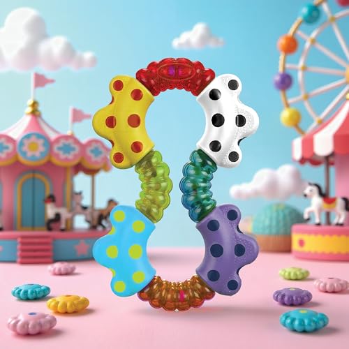 Playgro Click & Twist Rattle – Engaging Rattle Baby Toy for Development and Sensory Play, 0+ Months