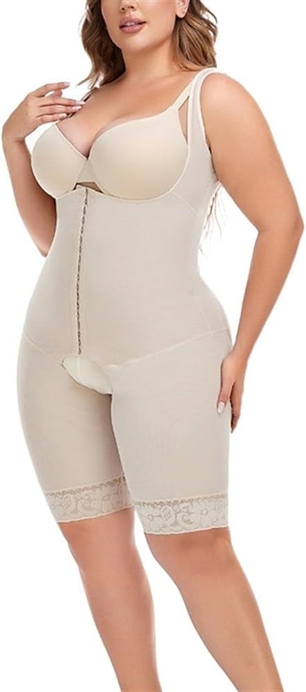 GHAKKE Fajas Colombianas Full Body Shaper For Women Post Surgery Reductive Girdles Butt Lift Shapewear Tummy Control Corset (Color : Skin, Size : M) - S Skin