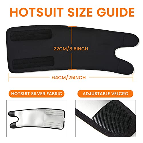 KASTWAVE Thigh Trimmers for Women Sauna Sweat Bands Thigh Shaper Adjustable Sauna Waist Trainer for Leg - 1 Pair