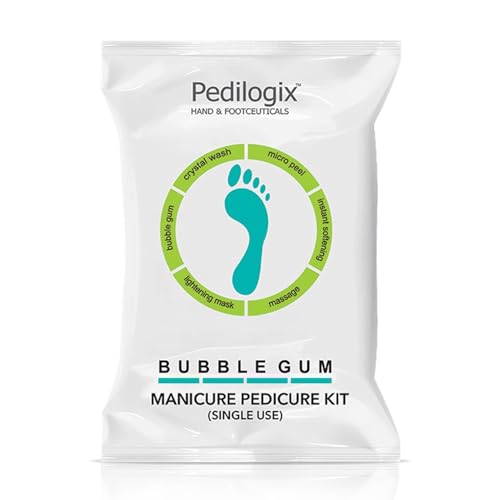 O3+ Pedilogix Bubble Gum Manicure Pedicure Kit for Reduces stress and soothes tired muscles (Combo Of 6)