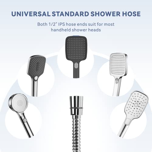180CM Extra Long Shower Hose, Baytion 360�Anti-twist 304 Stainless Steel Handheld Shower Hose for Shower/Sitz Bath?Leak-proof & Anti-erosion?