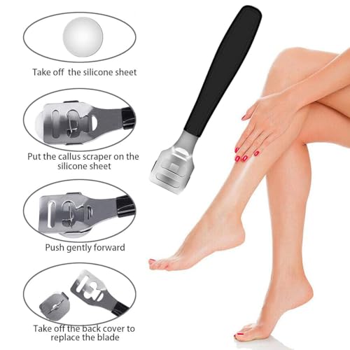 Professional Pedicure Foot Spa Set,10 in 1 Pedicure Set for Feet,Stainless Steel Foot Care Kit, Foot Rasp Dead Skin Remover Foot Pedicure Kit,Foot File Kit Foot Callus Remover (Black)