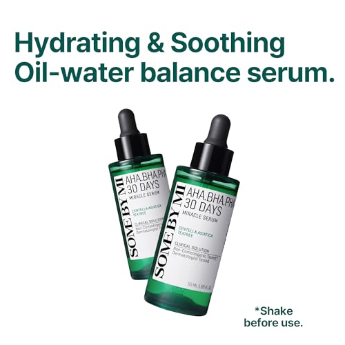 Some By Mi Aha Bha Pha 30 Days Miracle Face Serum | 50ml | Made From Tea Tree Leaf Water For Sensitive Skin | Daily Facial Serum For Sebum, Blemish Care & Remove Dead Cells