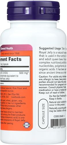 Now Foods Royal Jelly 1500Mg Caps. 60'S Freeze Dried