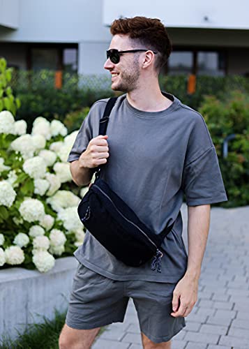 Gootium Menâ€™s Crossbody Pack - Canvas Daily Essentials Sling Bag Small Shoulder Backpack