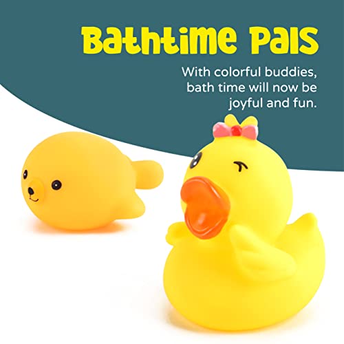 The Moon Brand Baby Sea Life Toys � 6Pcs Bath Fish Toys for Toddlers � Soft Baby Pool Accessories � Assorted Squeezable & Floating Aquatic Character Water Toys -Multi Color
