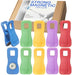 Yarall 10 Pcs Bag Clips with Magnet- Food Clips, Chip Clips, Bag Clips for Food Storage with Air Tight Seal Grip, Snack Bags and Food Bags with Colors(Green, Yellow, Red, Blue, Purple)